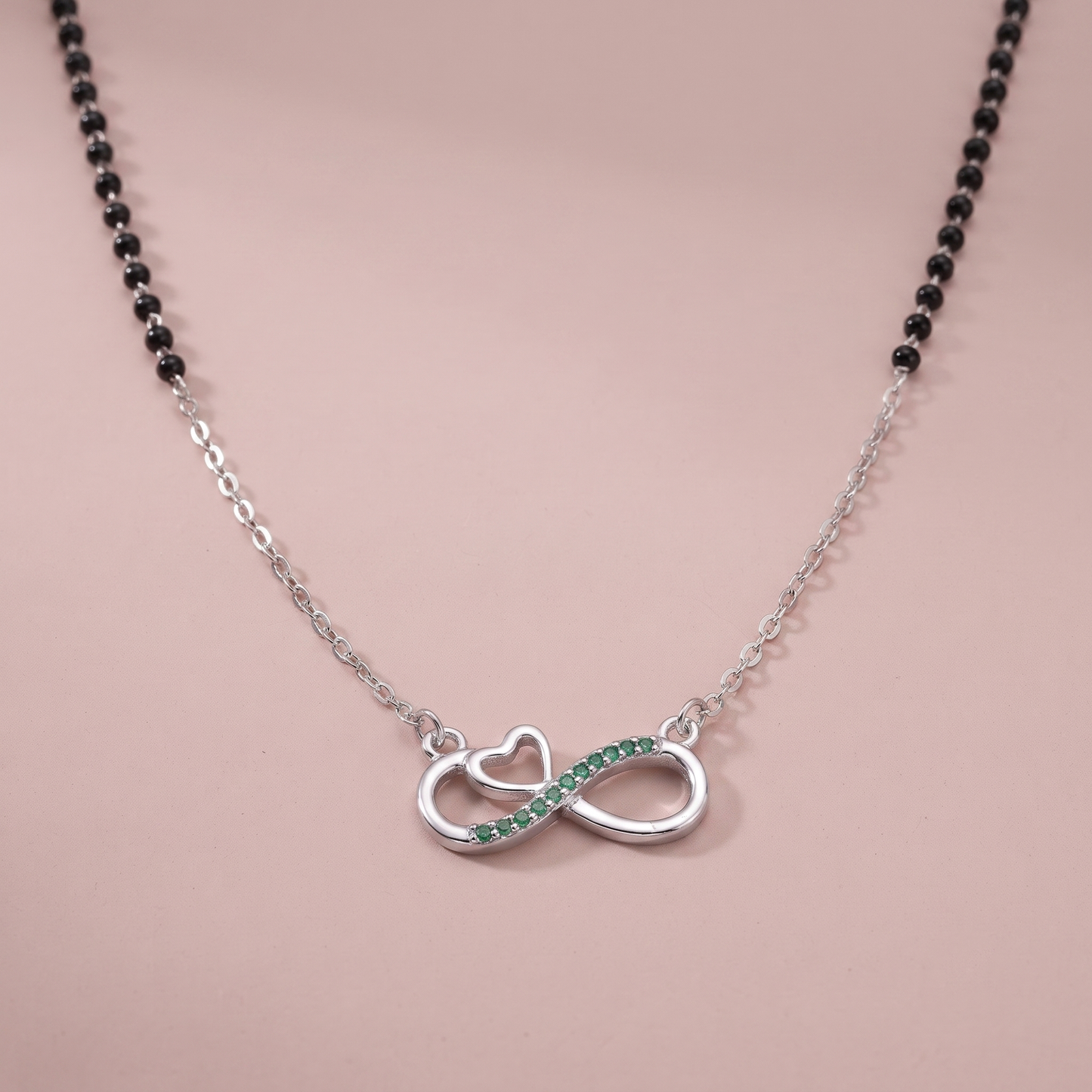 Silver Infinity Chain Mangalsutra