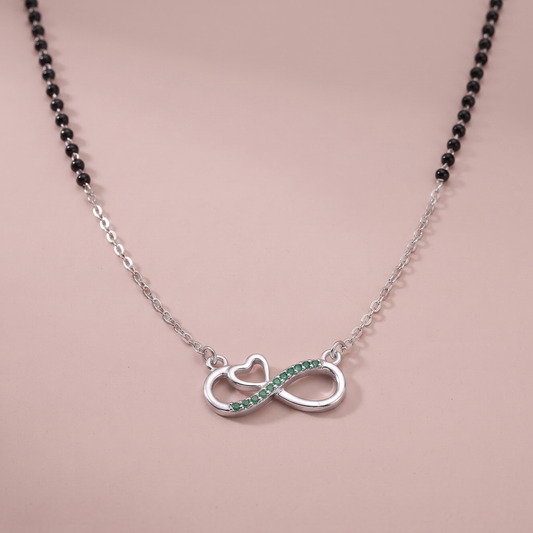 Silver Infinity Chain Mangalsutra