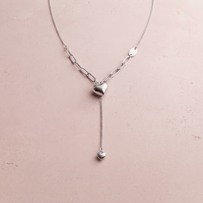 Silver Puffy Heart Pendant
