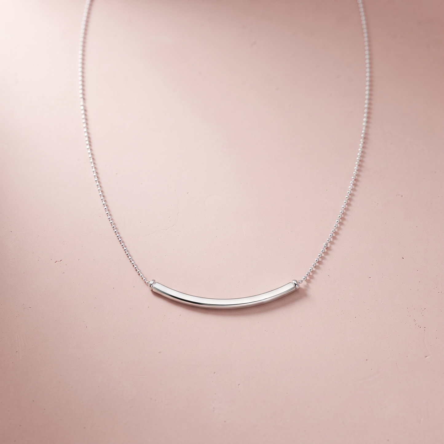 Silver Arc Necklace
