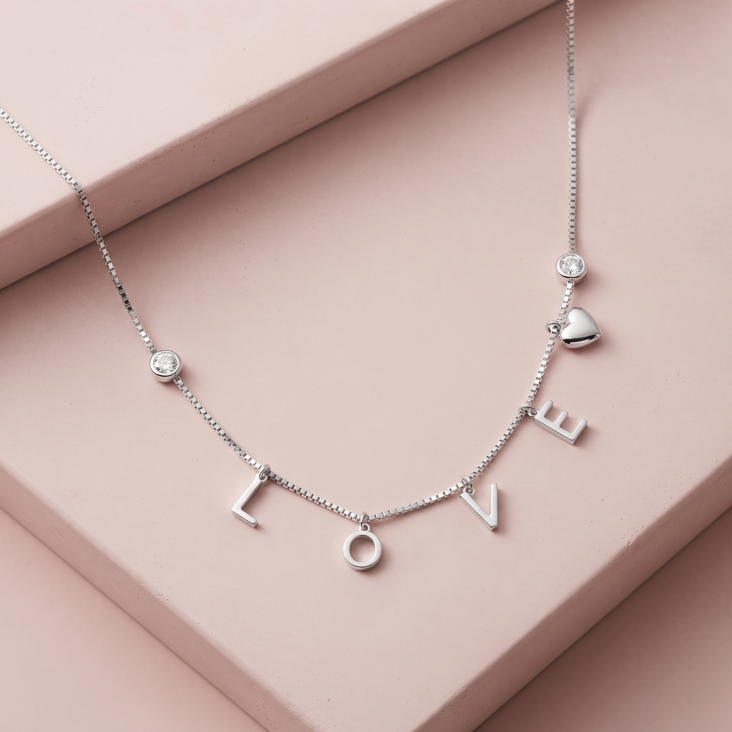 Silver LOVE Heart Pendant