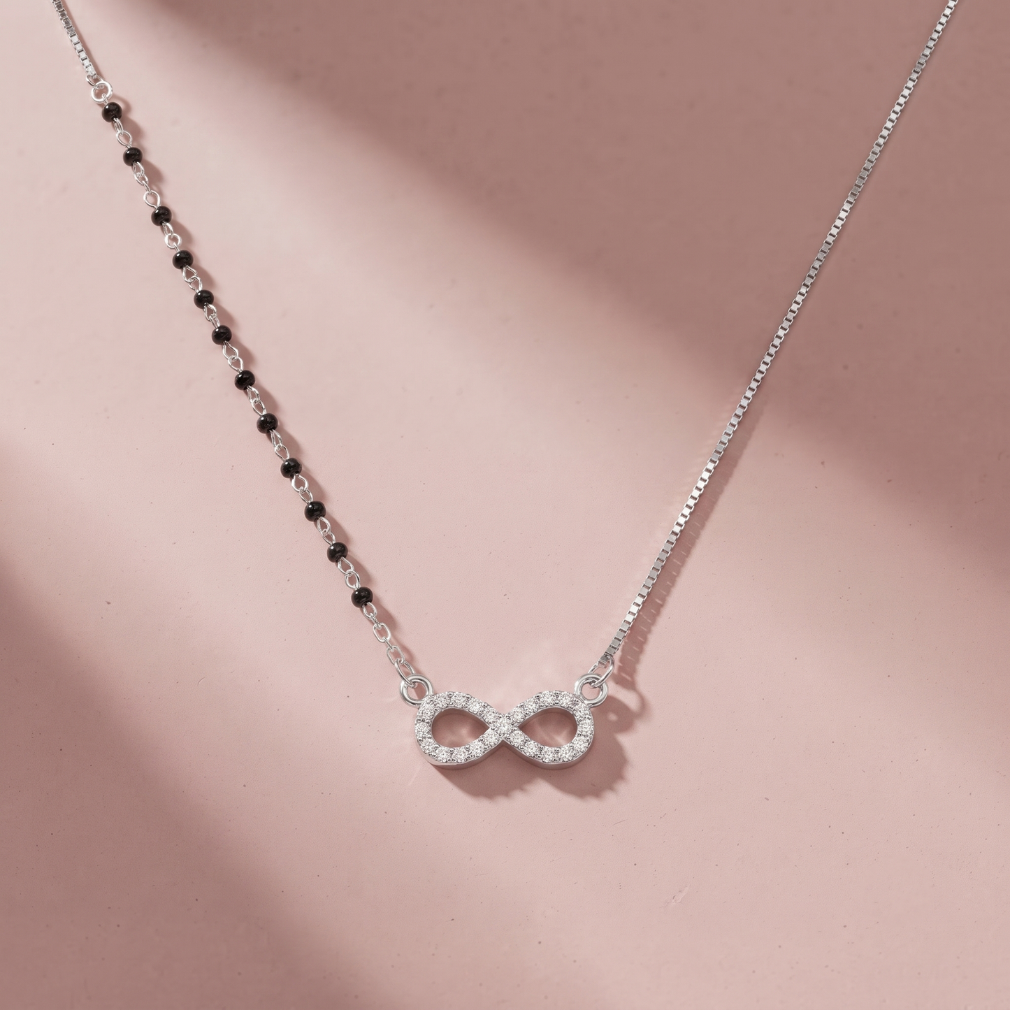 Silver Loop Of Life Mangalsutra