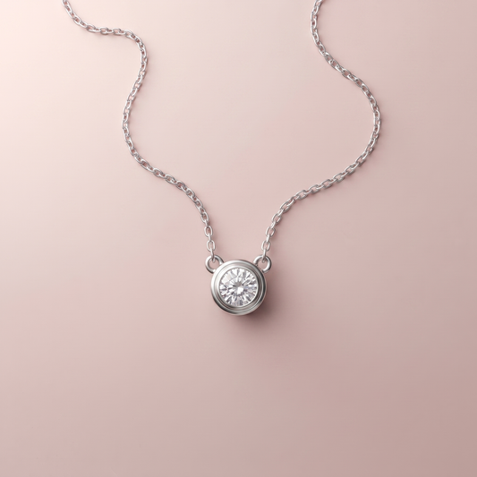 Silver Soliatire Pendant