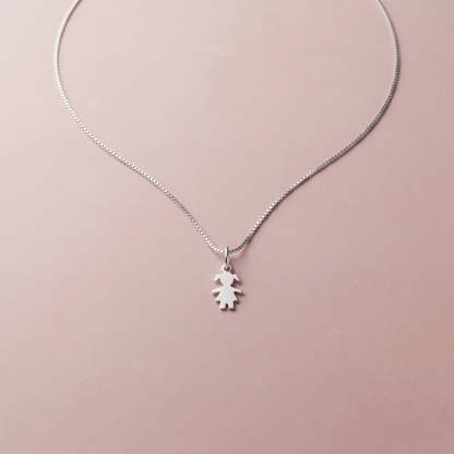 Silver Little Girl Pendant