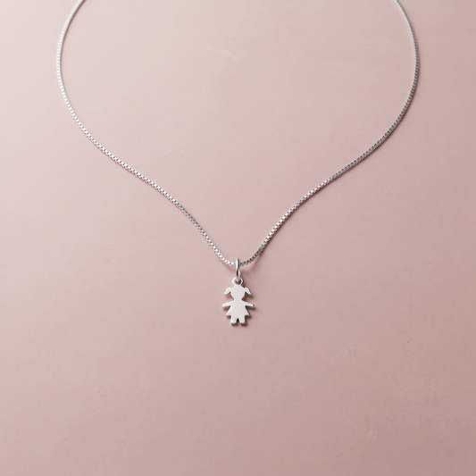 Silver Little Girl Pendant