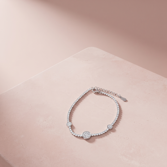 Silver Orbit Bracelet
