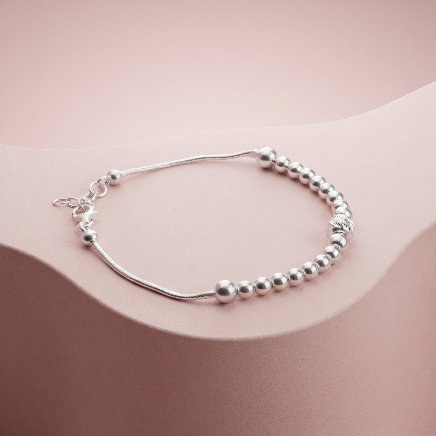 Silver Modern Luxe Bracelet