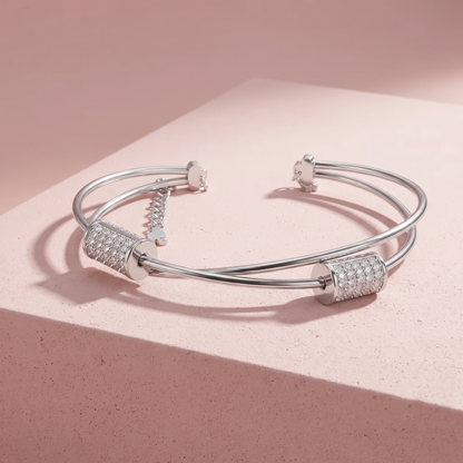Silver Beaded Bracelet