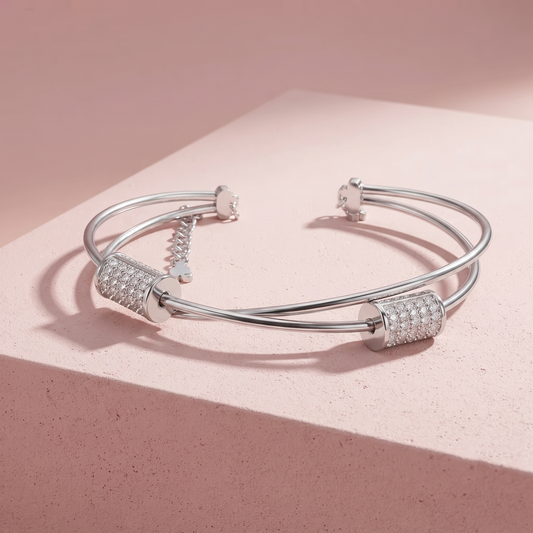 Silver Beaded Bracelet