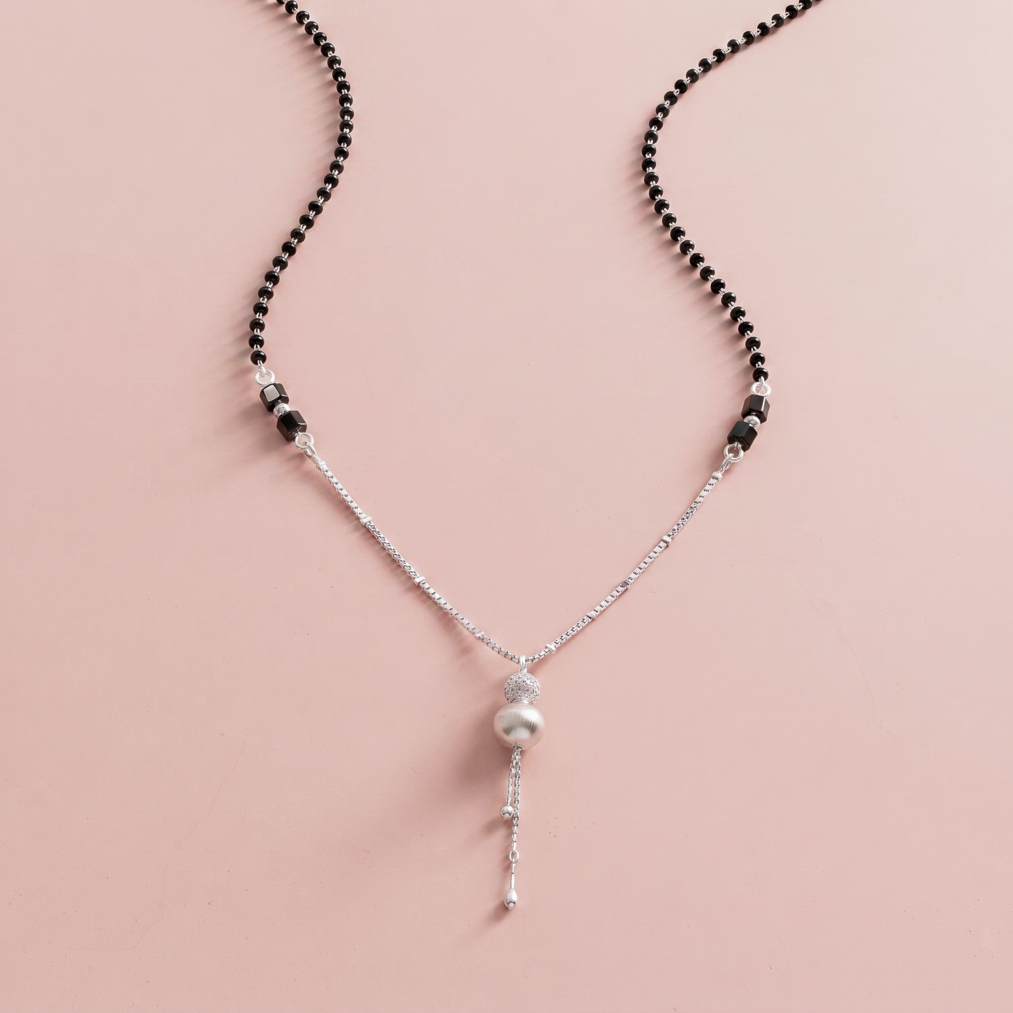 Silver Evara Mangalsutra