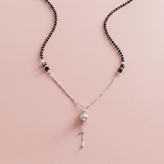 Silver Evara Mangalsutra