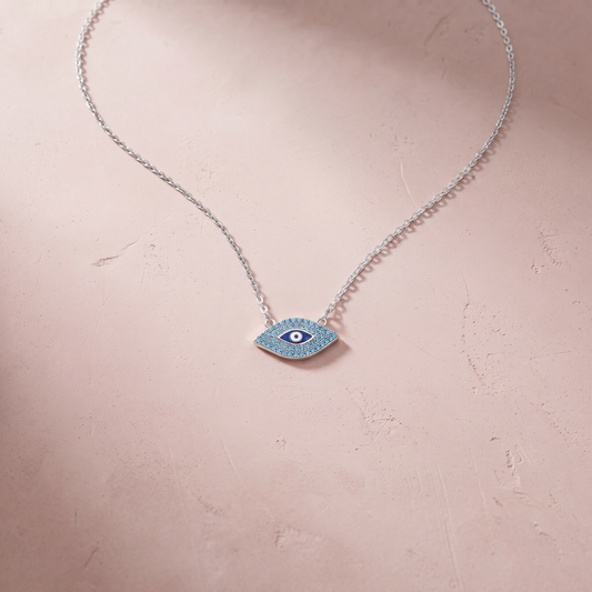 Silver Evil Eye Pendant