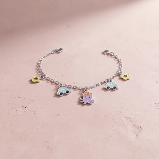 Silver Ocean Drive Baby Bracelet