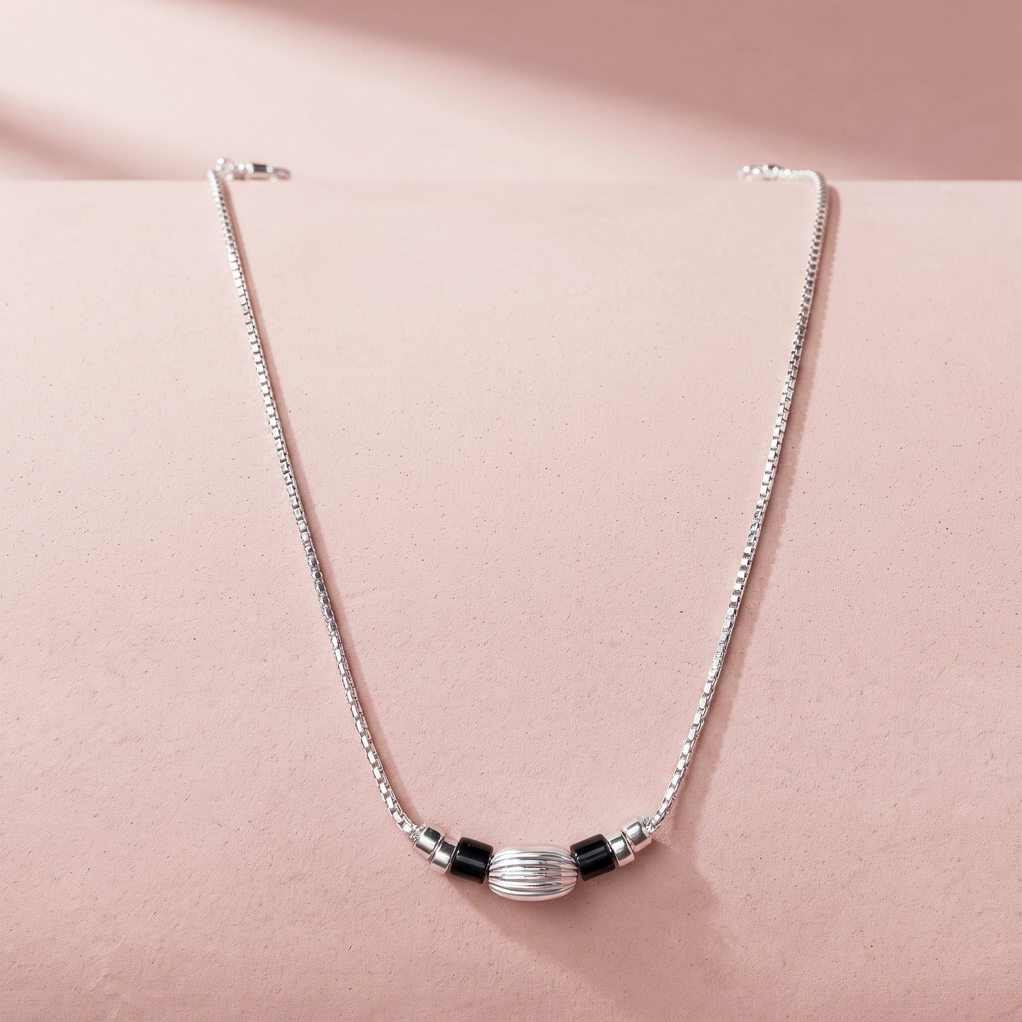 Silver Horizon Beaded Mangalsutra
