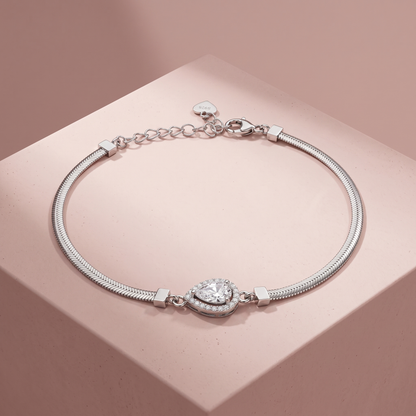 Silver Radiance TearDrop Bracelet