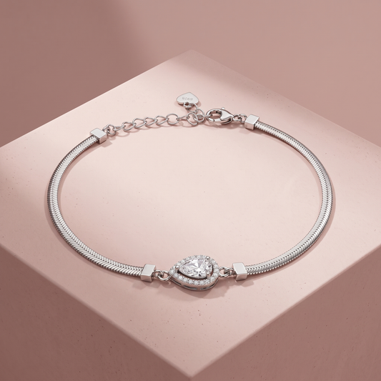 Silver Radiance TearDrop Bracelet
