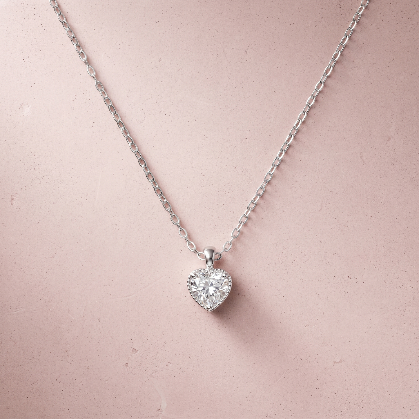 Silver Love Heart Necklace