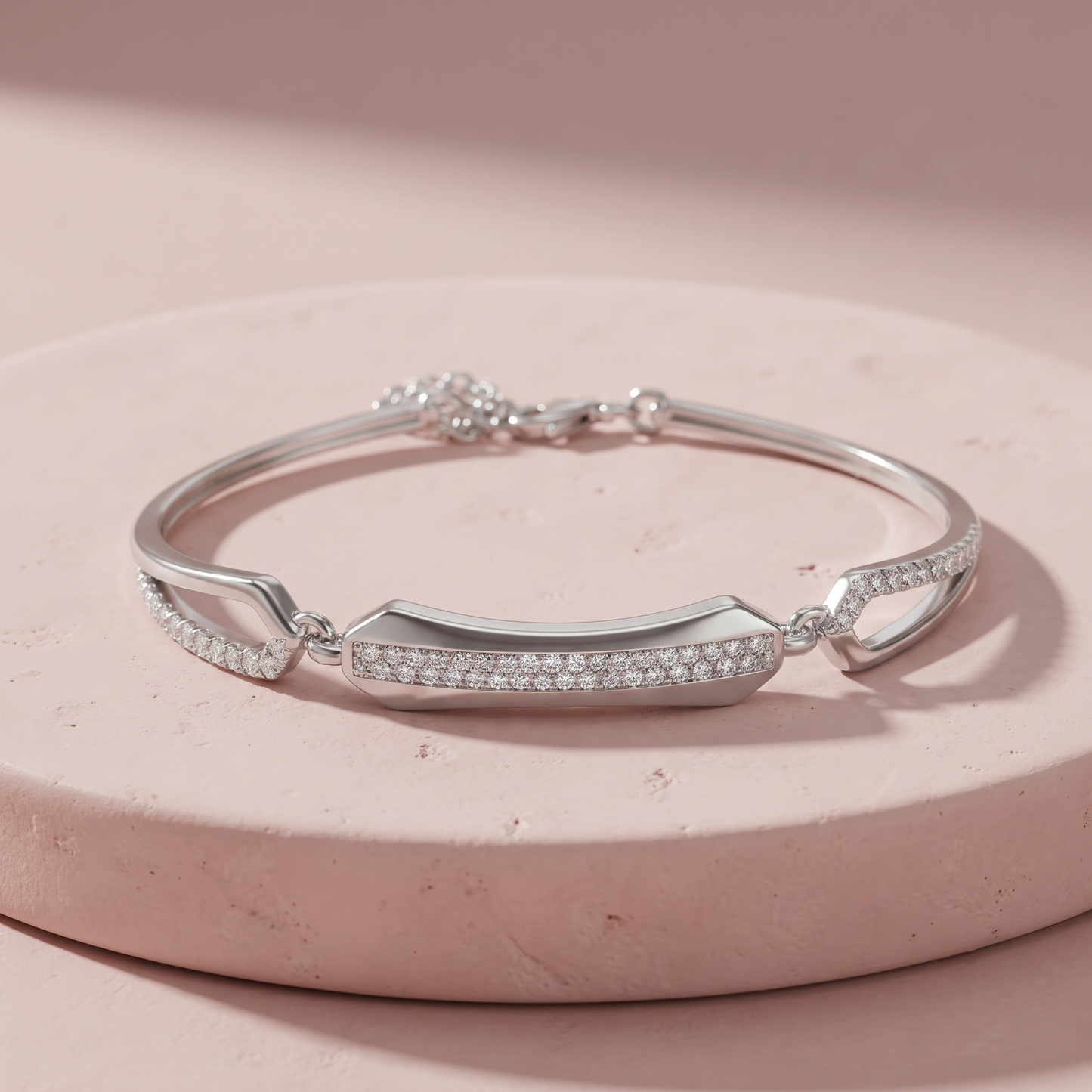 Silver Luxe Linea Bar Bracelet