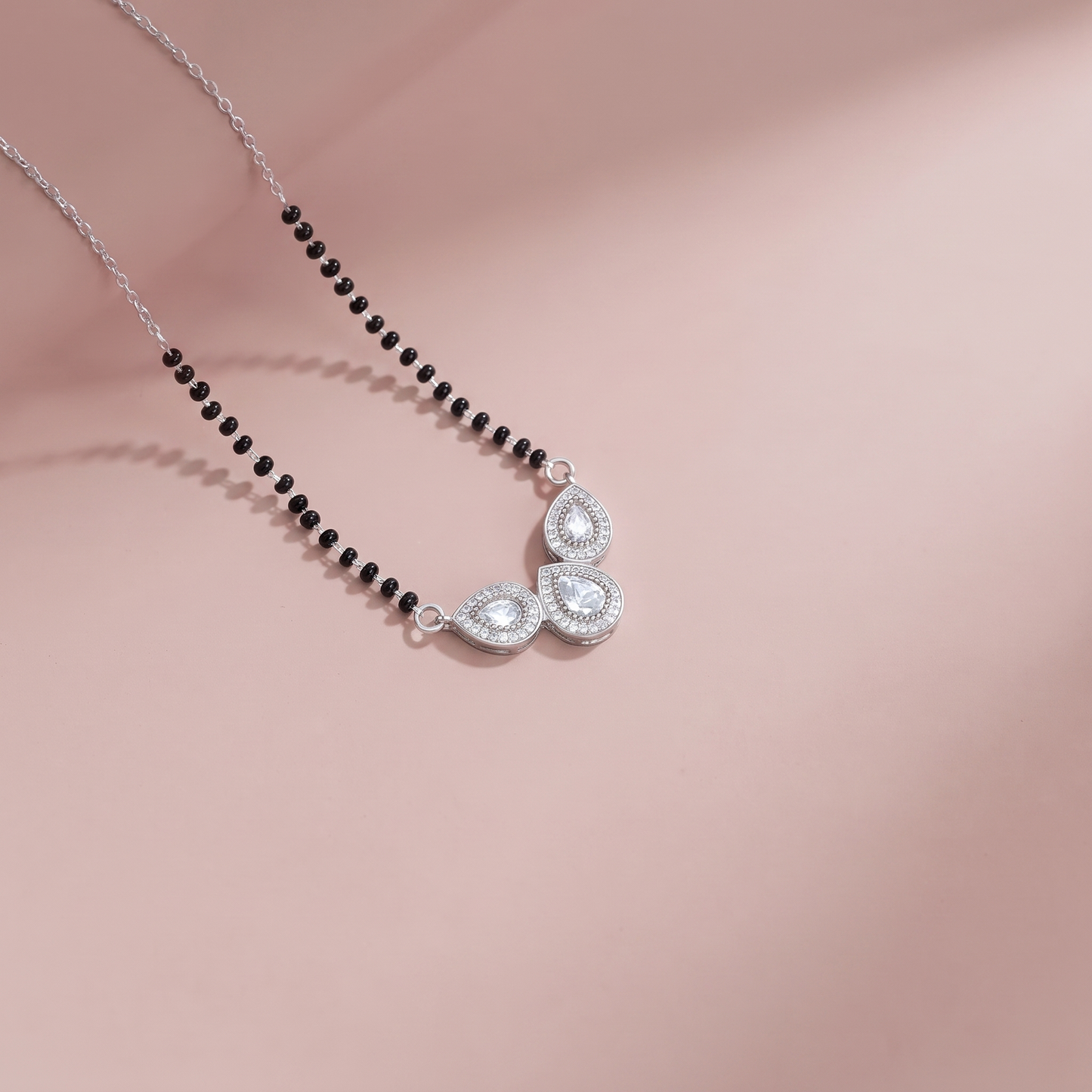 Silver Trinity Spark Mangalsutra