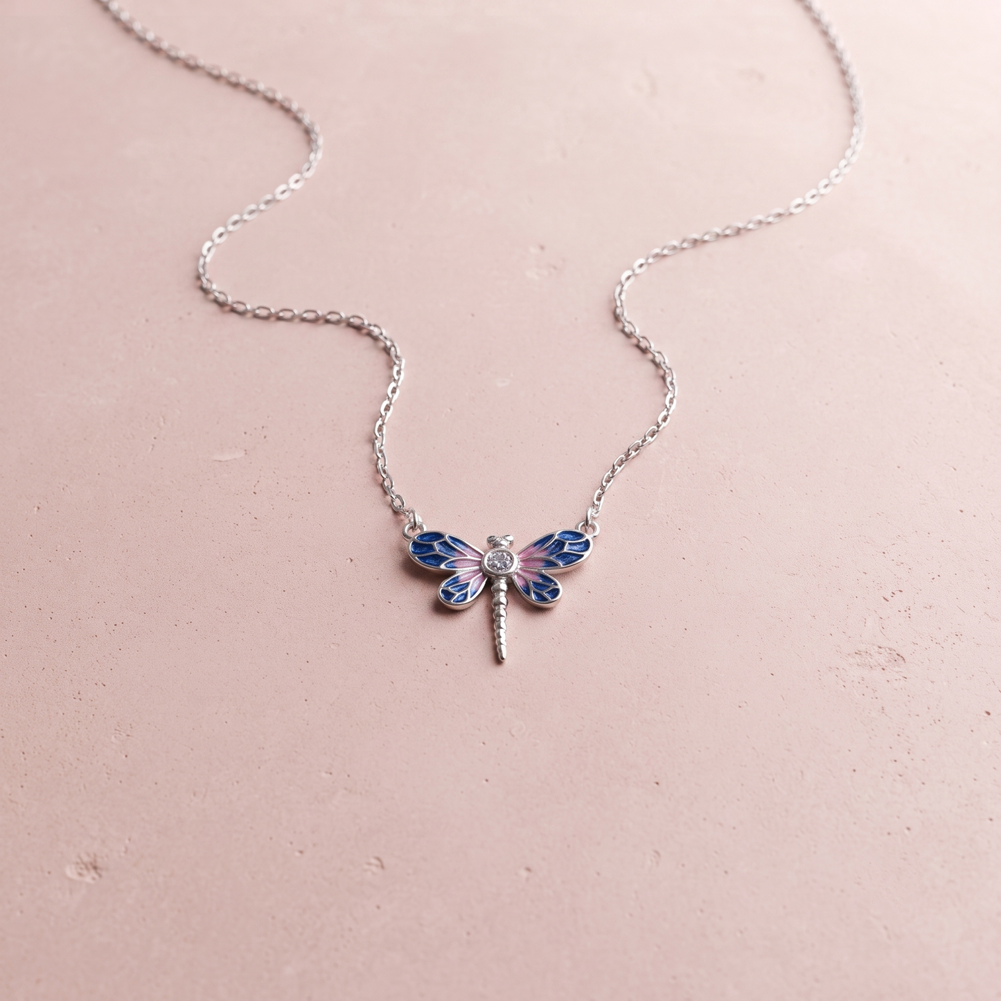 Silver Dragonfly Pendant