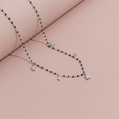 Silver Sunflower Spark Mangalsutra