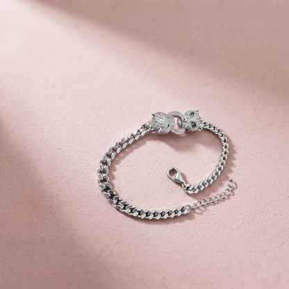 Silver Panther Bracelet