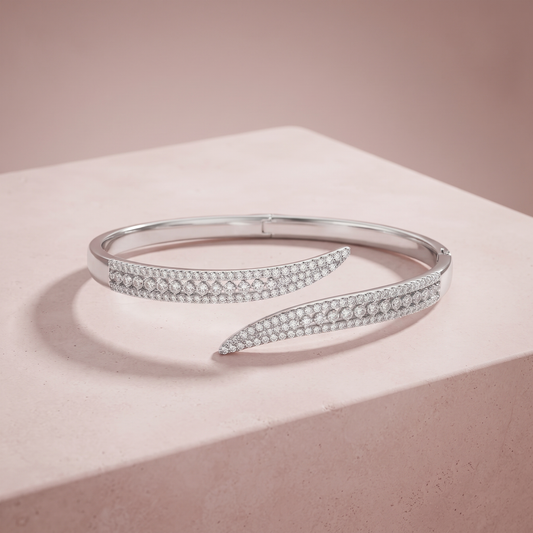 Silver Grace Curve Bracelet