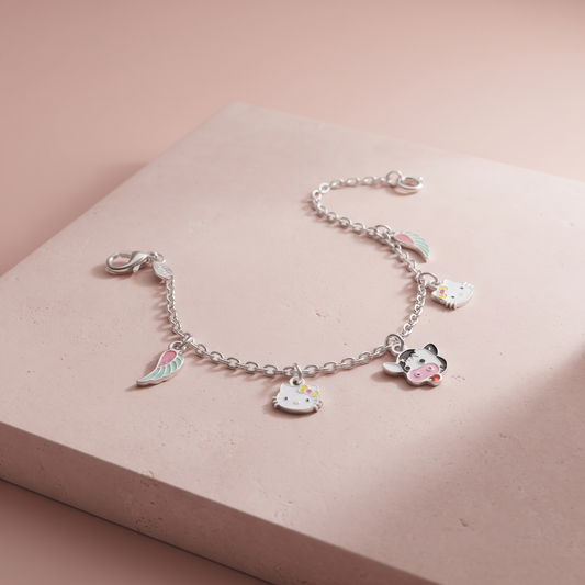 Silver Meowgical Baby Bracelet