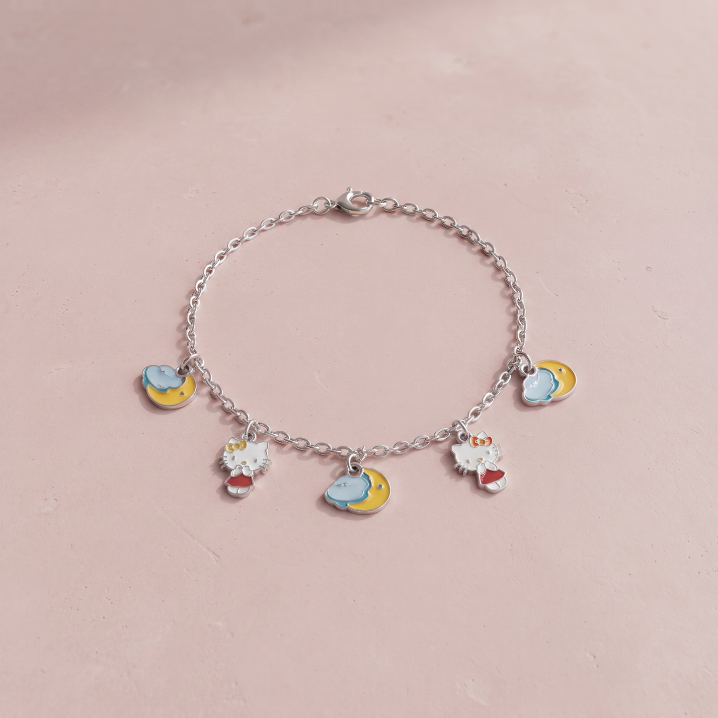 Silver Moonlight Kitty Baby Bracelet