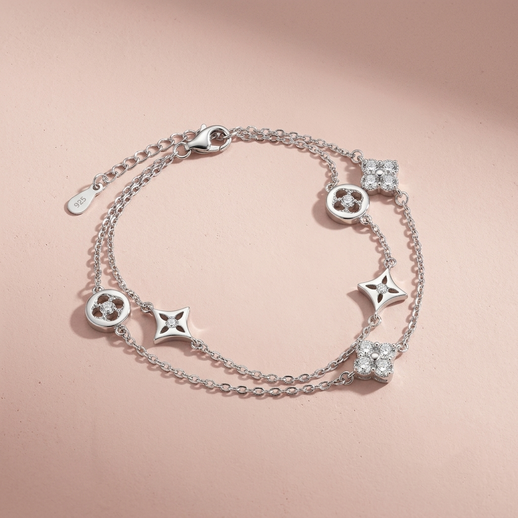 Silver Mixed Charm Bracelet