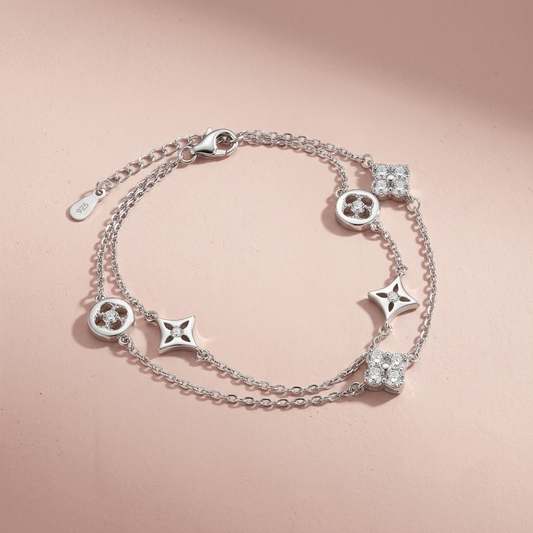 Silver Mixed Charm Bracelet