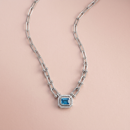 Silver Azure Pendant