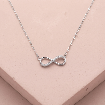 Silver Minimalist Eternal Necklace