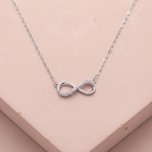 Silver Minimalist Eternal Necklace