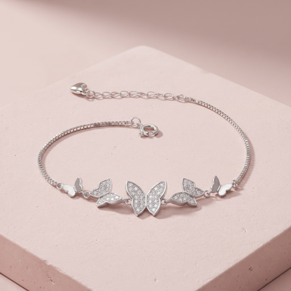 Silver Flight of Fancy Bracelet
