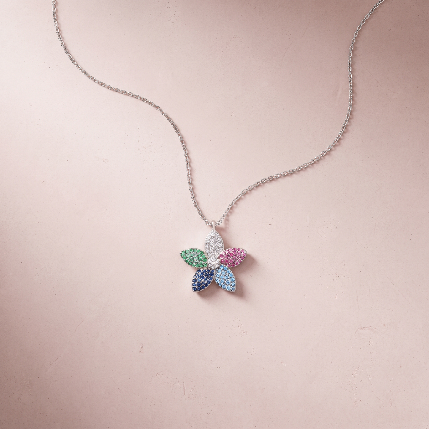 Silver Flower Necklace