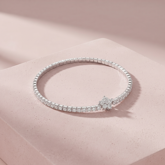 Silver Zenith Tennis Bracelet