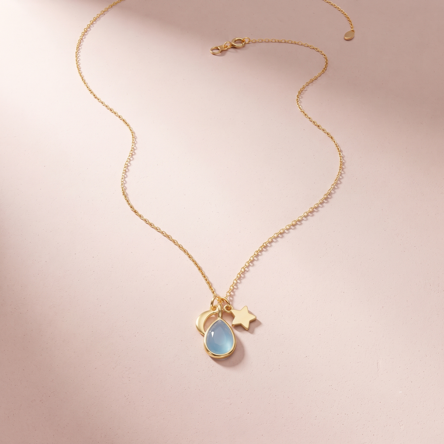 Gold Plated Silver Trinaty Necklace