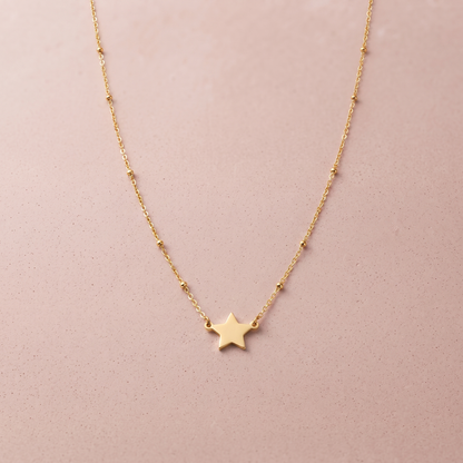 Gold Plated Silver Starlet Necklace