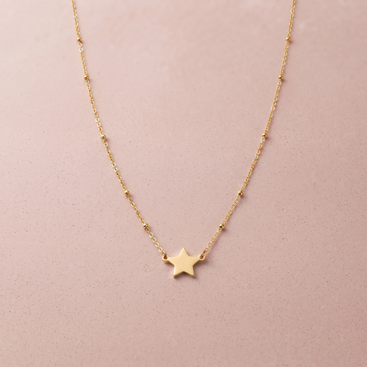 Gold Plated Silver Starlet Necklace