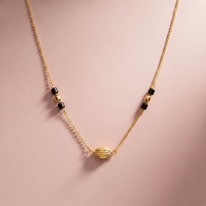 Gold Plated Aurora Beads Mangalsutra