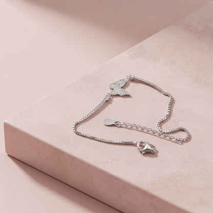 Silver Butterfly Bracelet