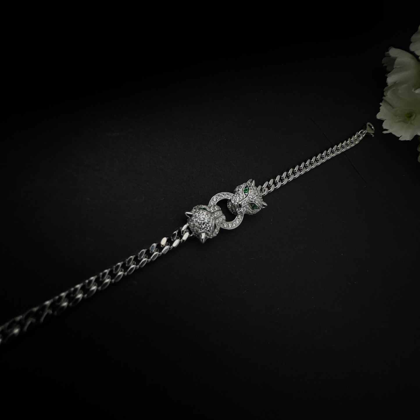 Silver Panther Bracelet