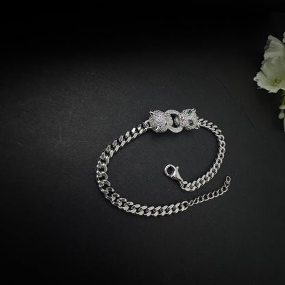 Silver Panther Bracelet
