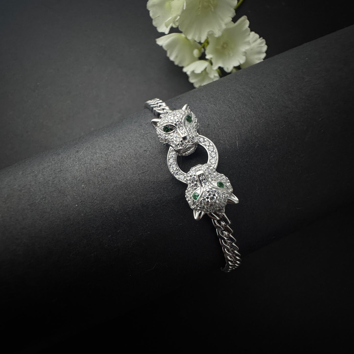 Silver Panther Bracelet