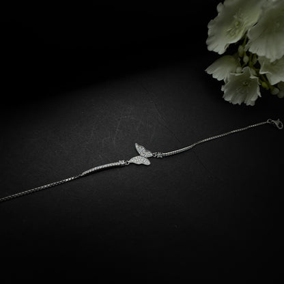 Silver Butterfly Bracelet