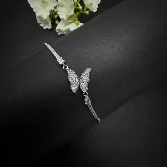 Silver Butterfly Bracelet