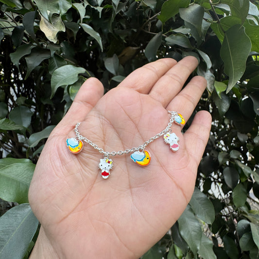 Silver Moonlight Kitty Baby Bracelet