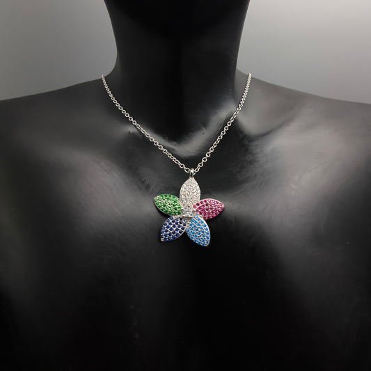 Silver Flower Necklace