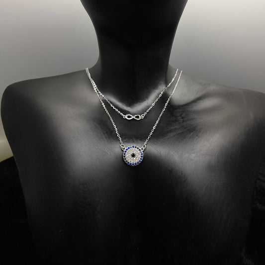 Silver Eternal Protection Necklace